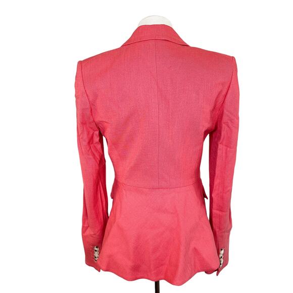 Veronica Beard NEW Danielle Dickey Blazer Single Button Jacket Melon Pink 2 - Picture 4 of 15
